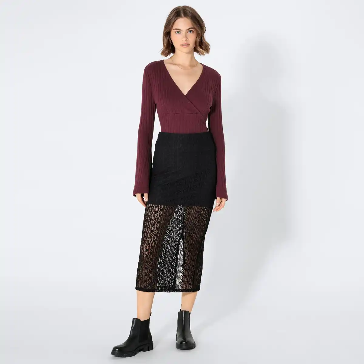 Bild 1 von Damen-Rock mit Spitze