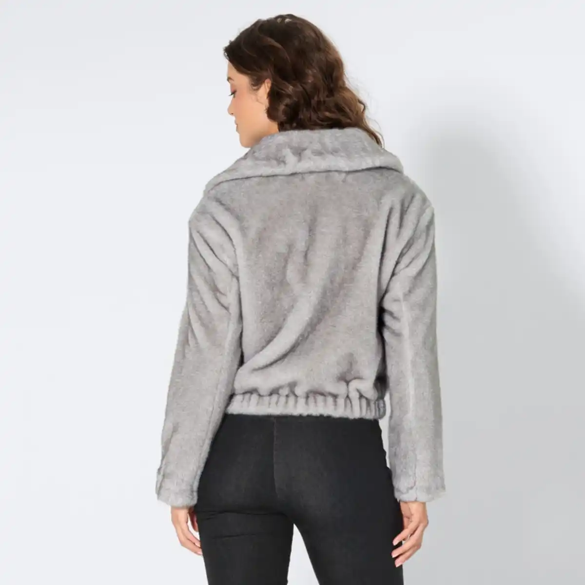 Bild 4 von Damen-Kunstfell-Blouson mit Taschen