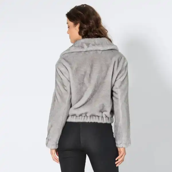 Bild 4 von Damen-Kunstfell-Blouson mit Taschen