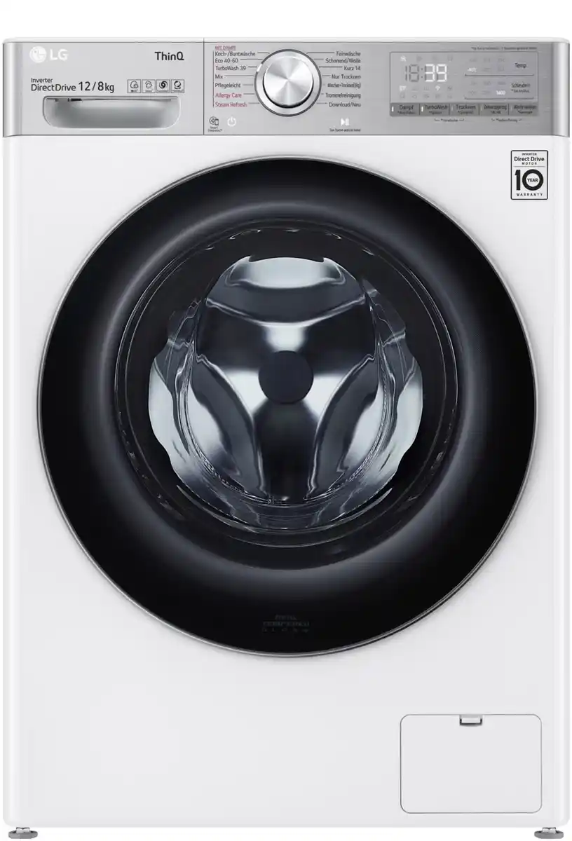 Bild 1 von V9WD128H2 Stand-Waschtrockner weiß