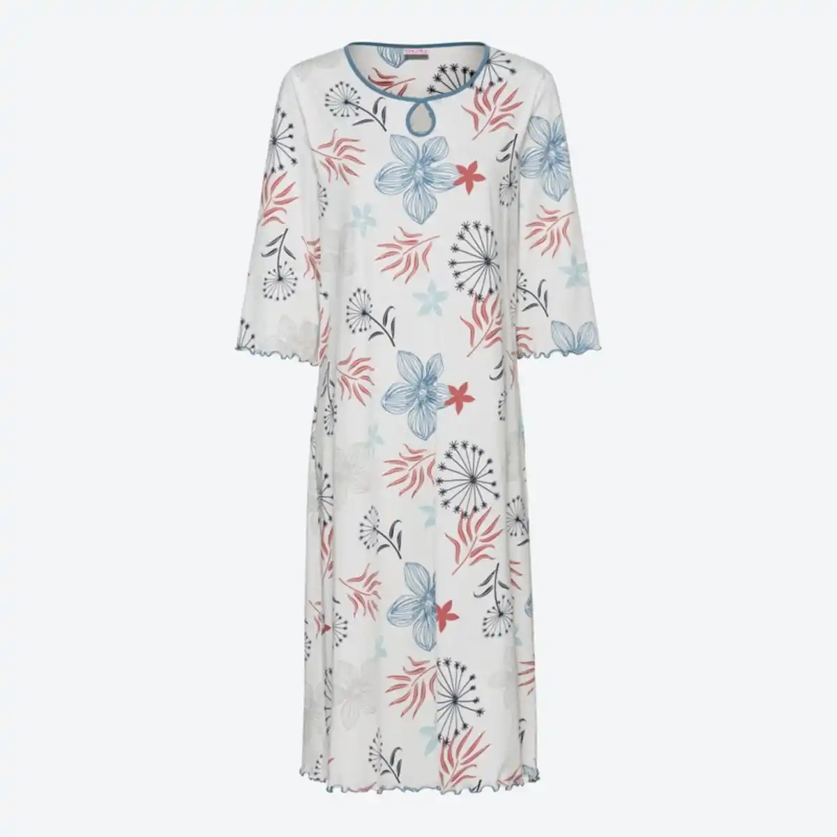 Bild 2 von Damen-Nachthemd mit Blumen-Muster