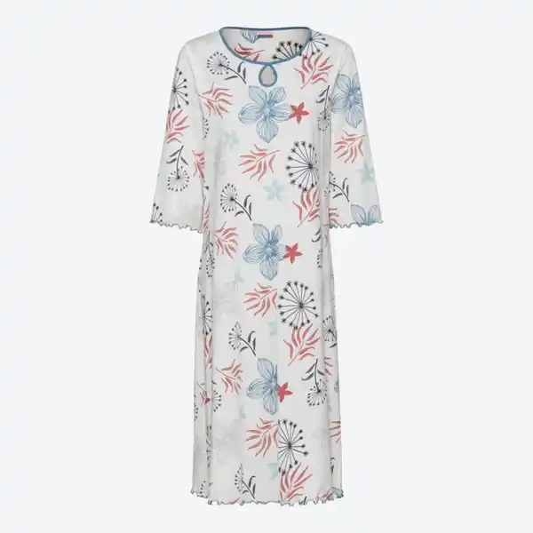 Bild 2 von Damen-Nachthemd mit Blumen-Muster