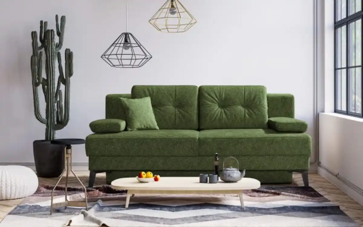 Bild 1 von Querschläfer Fanny, dunkelgrün, 155 x 200 cm