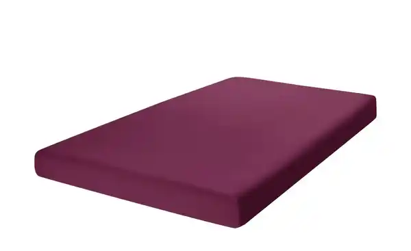 Bild 1 von como Spannbetttuch  Uni Jersey ¦ rot ¦ Maße (cm): B: 90 Bettwaren > Bettlaken - Möbel Kraft