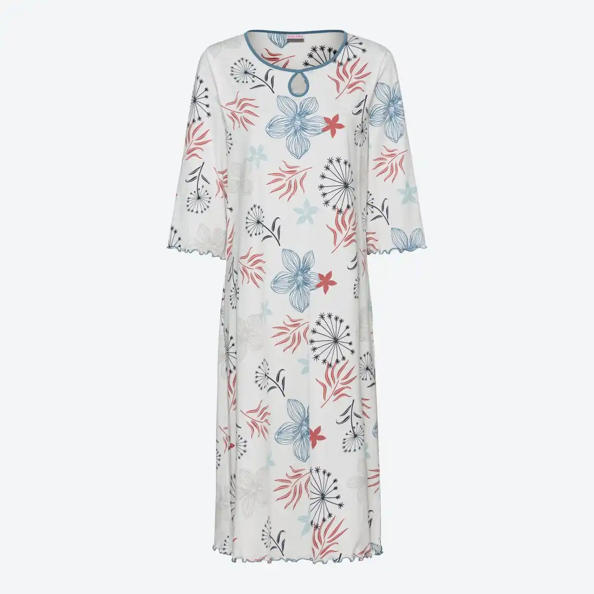 Bild 3 von Damen-Nachthemd mit Blumen-Muster