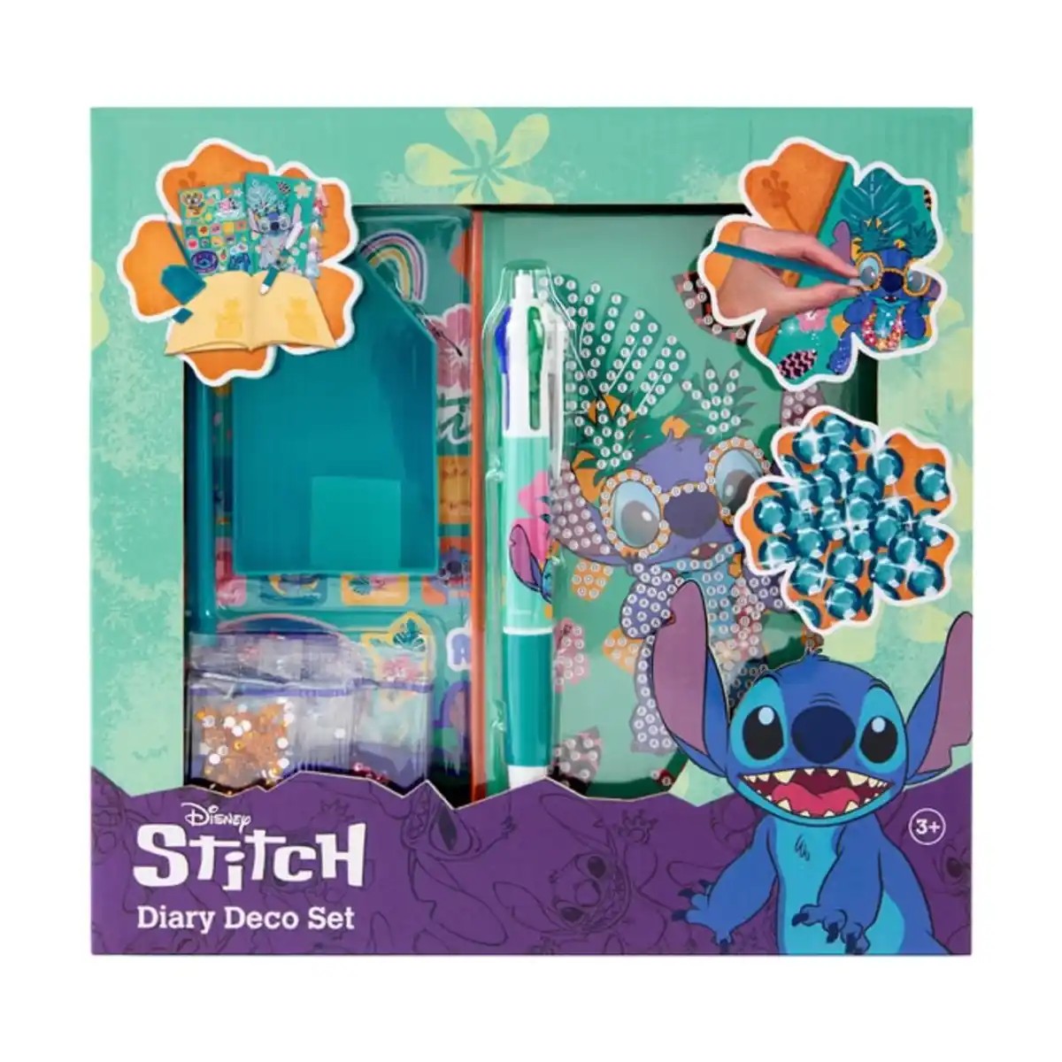 Bild 1 von Disney Stitch - Tagebuch - Dekoset - Diamant-Malerei