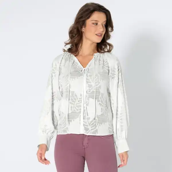 Bild 2 von Damen-Bluse mit Ausbrenner-Design
