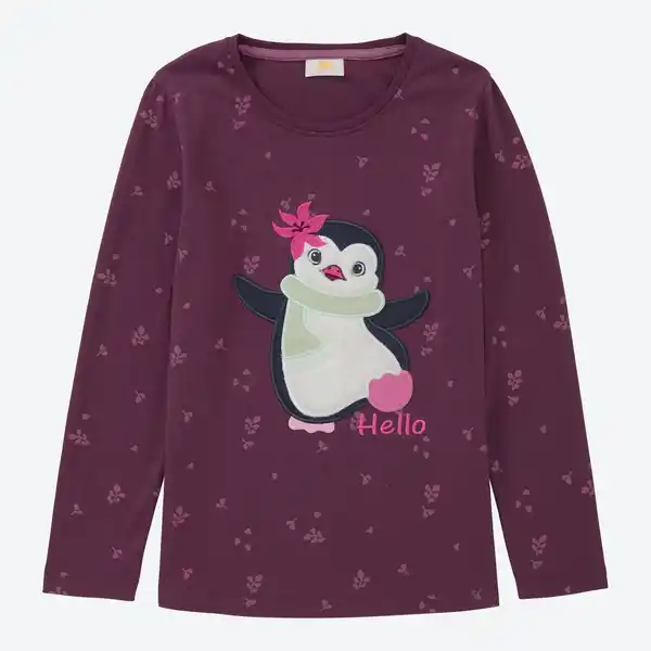 Bild 1 von Kinder-Mädchen-Shirt mit Stickerei