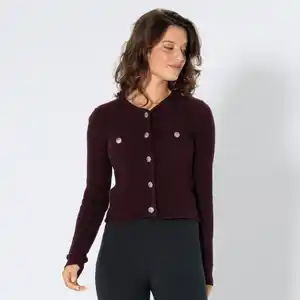 Damen-Cardigan in Strukturstrick