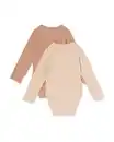 Bild 3 von Mitwachsender Strampler ecovero™ – 2 Stück beige
