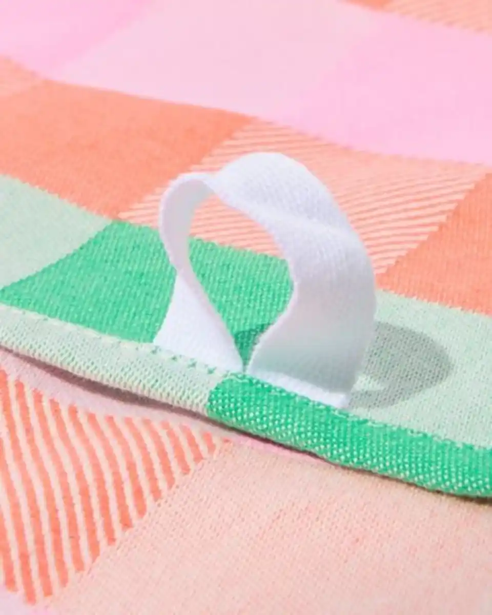 Bild 3 von Geschirrtuch 65 x 65 cm Baumwolle rosa kariert