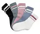 Bild 1 von 5 Paar Kinder-Tennissocken, pastell