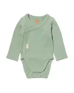 Newborn-Wickelstrampler zum Mitwachsen, LENZING™ ECOVERO™, gerippt grün