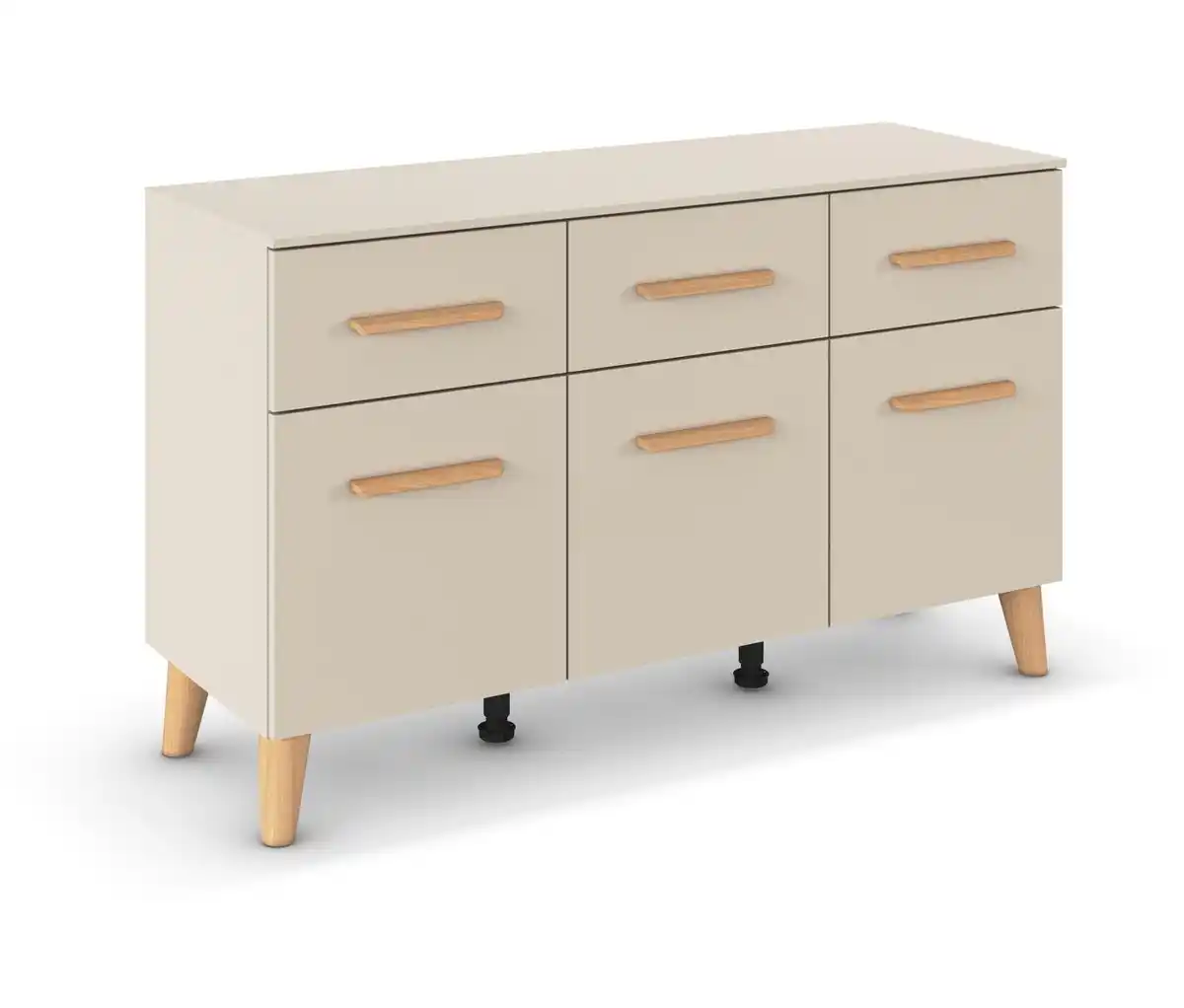 Bild 1 von rauch Kommode »Skandi«, mit 3 Schubladen und Türen, champagner