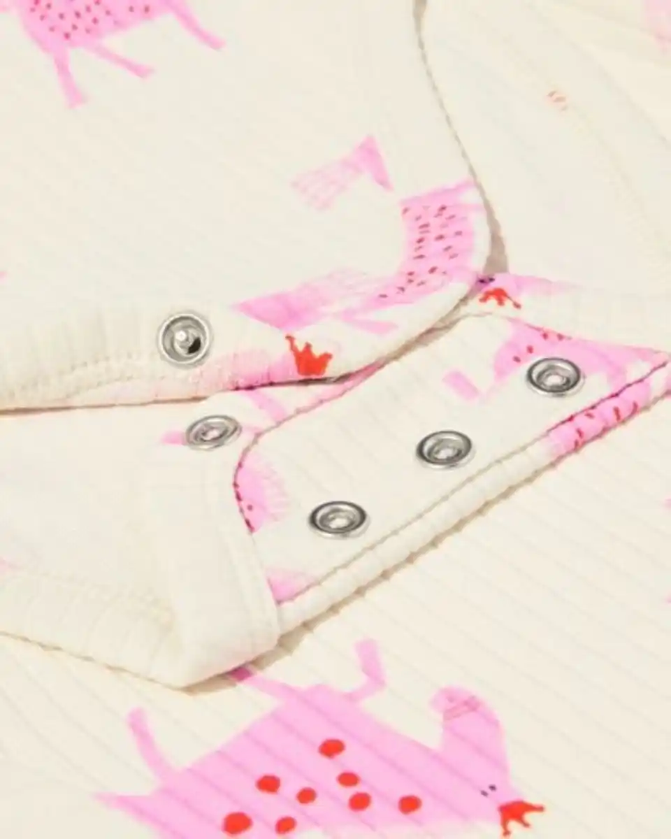 Bild 2 von Mitwachsender Strampler ecovero™ Pferd eierschalenfarben