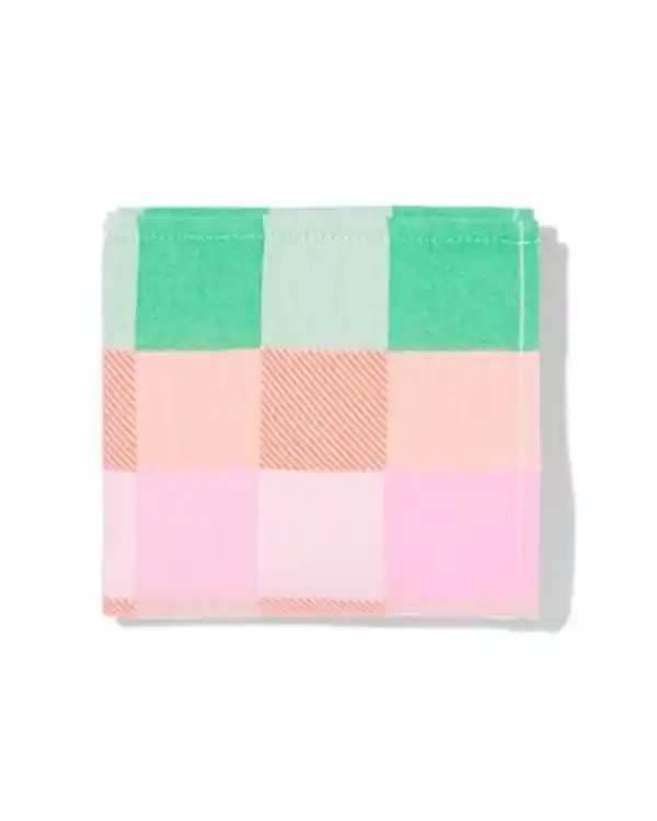 Bild 2 von Geschirrtuch 65 x 65 cm Baumwolle rosa kariert