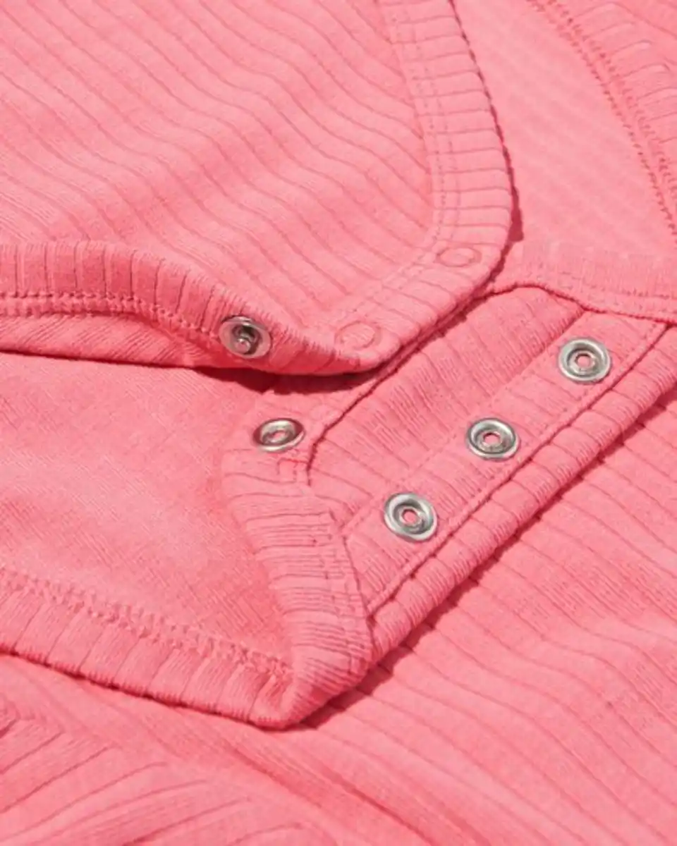 Bild 3 von Mitwachsender Strampler LENZING™ ECOVERO™, gerippt – 2 Stück rosa