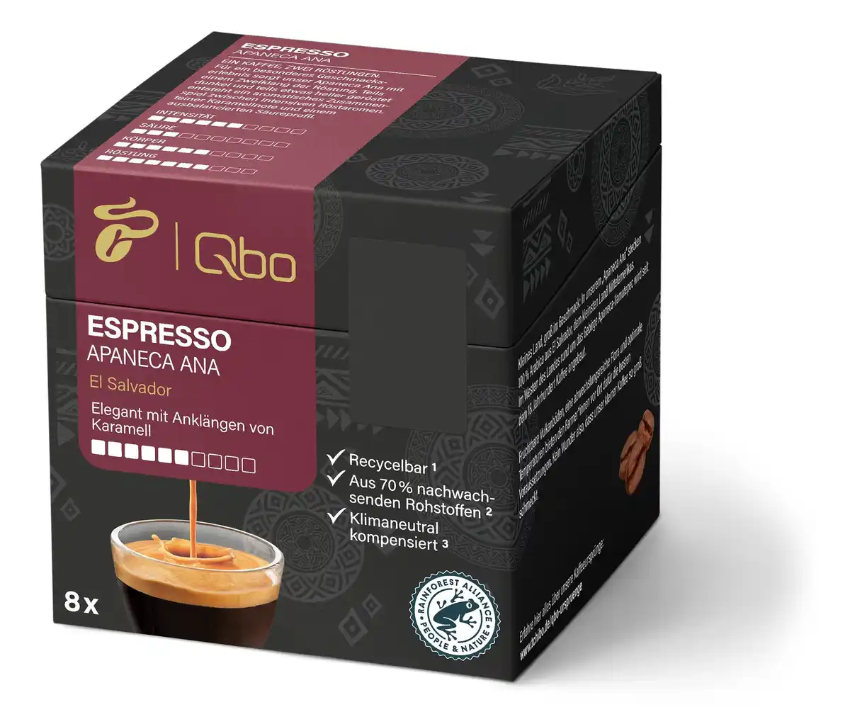 Bild 1 von Qbo Espresso APANECA ANA - 8 Kapseln