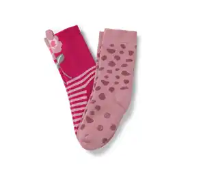 2 Paar Kinder-Antirutsch-Socken, Blume