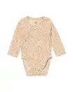 Bild 1 von Newborn-Wickelstrampler zum Mitwachsen, LENZING™ ECOVERO™, gerippt, Tiermotiv ecru