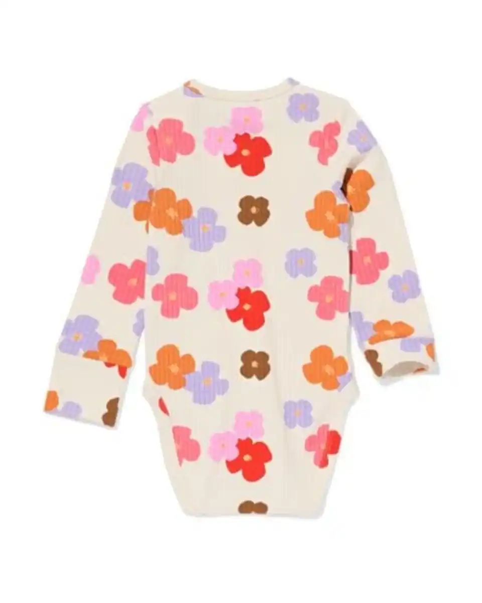 Bild 4 von Mitwachsender Strampler ecovero™ Blumen eierschalenfarben