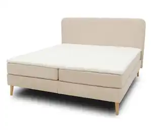 Domo Boxspringbett mit festem Kopfteil inkl. Topper