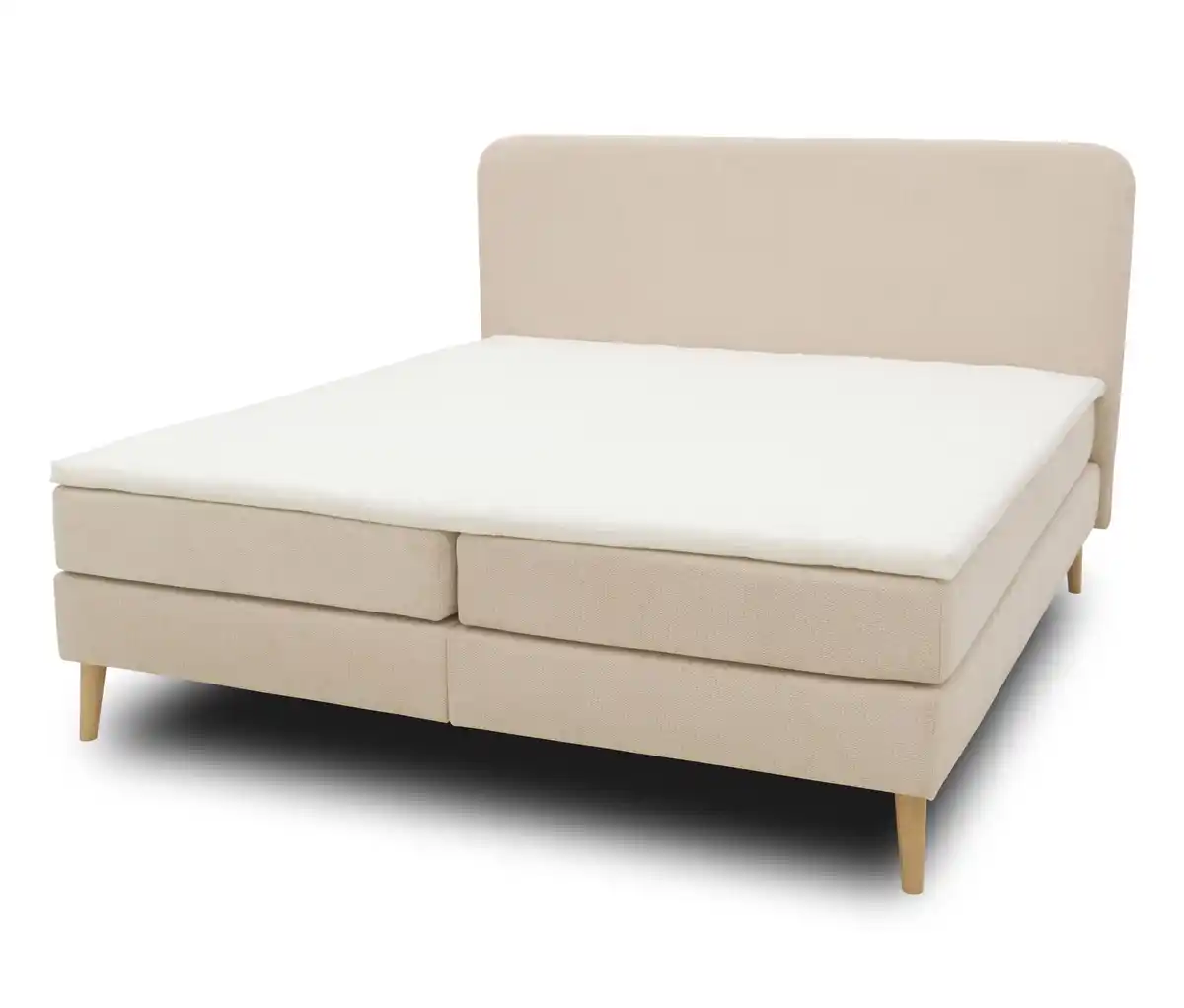 Bild 1 von Domo Boxspringbett mit festem Kopfteil inkl. Topper