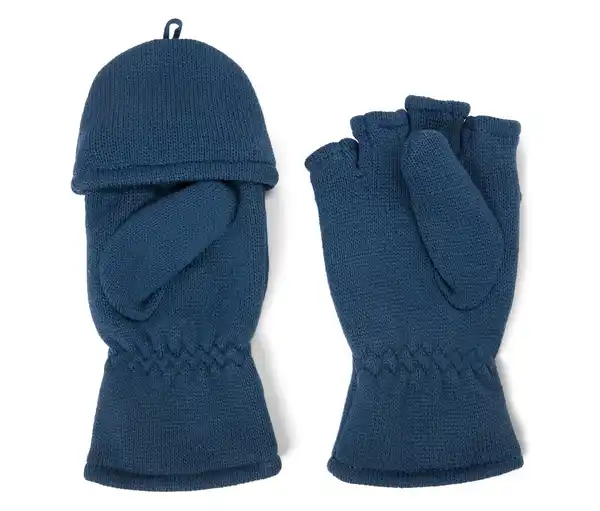 Bild 1 von Kinder-Strickfleece-Klappfäustlinge
