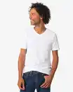 Bild 1 von Herren-T-Shirts, Slim Fit, V-Ausschnitt, extra lang – 2 Stück weiß