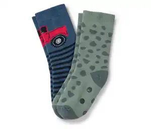 2 Paar Kinder-Antirutsch-Socken, Truck