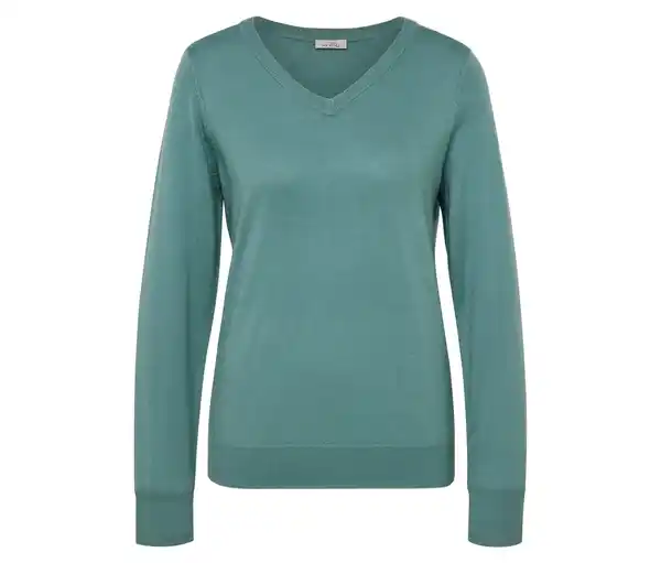 Bild 1 von Merino-Feinstrickpullover, aqua