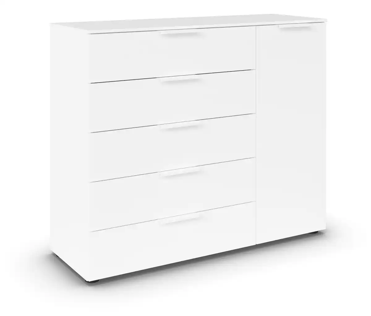 Bild 1 von rauch Kommode »Flipp«, 1 Tür, 5 Schubladen mit Soft-Close, weiß
