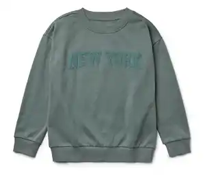 Kinder-Sweatshirt mit Frottee-Schriftzug