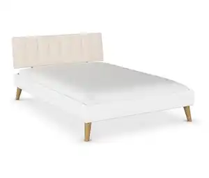 rauch Bett »Mavi-Extra« mit Polsterkopfteil, 140 cm Liegefläche, weiß