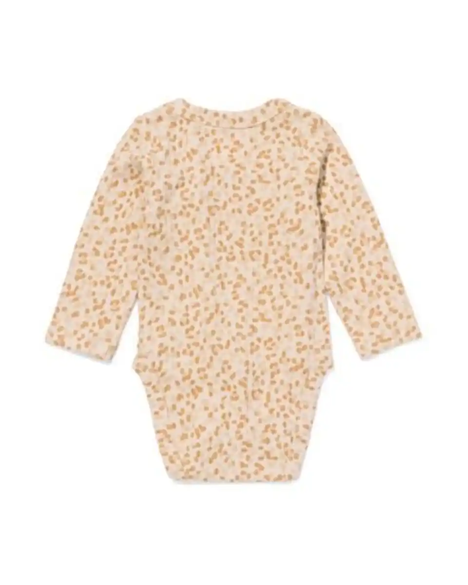 Bild 3 von Newborn-Wickelstrampler zum Mitwachsen, LENZING™ ECOVERO™, gerippt, Tiermotiv ecru