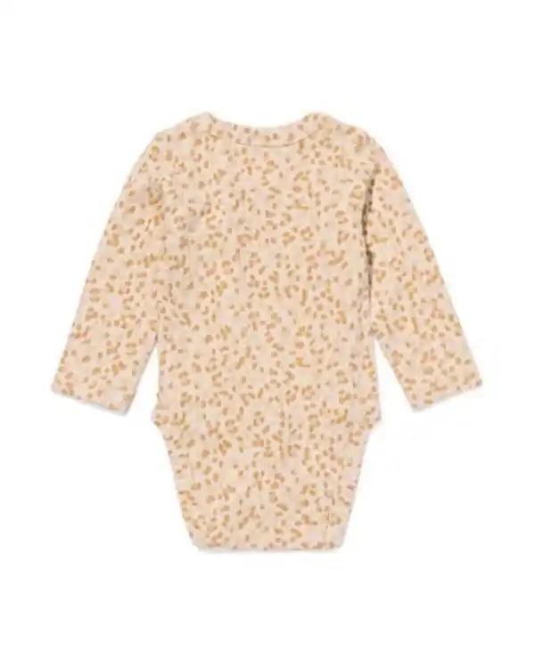 Bild 3 von Newborn-Wickelstrampler zum Mitwachsen, LENZING™ ECOVERO™, gerippt, Tiermotiv ecru