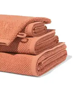 Handtuch, recycelt, Baumwolle terrakotta