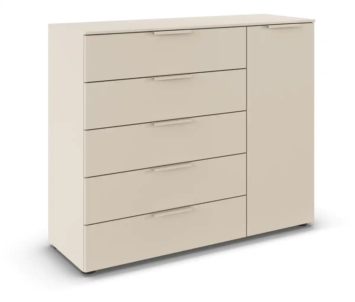 Bild 1 von rauch Kommode »Flipp«, 1 Tür, 5 Schubladen mit Soft-Close, beige/champagner