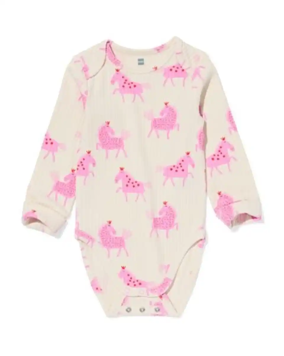 Bild 1 von Mitwachsender Strampler ecovero™ Pferd eierschalenfarben