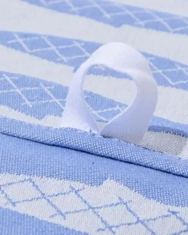 Bild 3 von Geschirrtuch 65 x 65 cm Baumwolle Fische, Frischblau