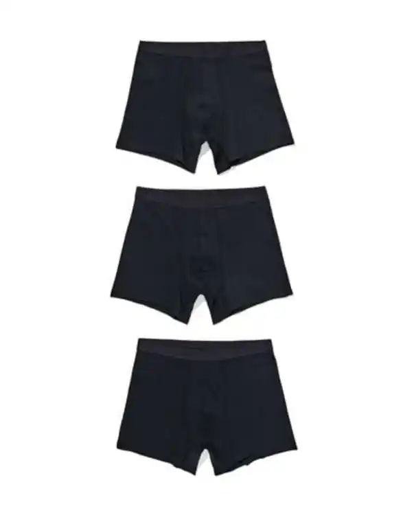 Bild 2 von Lange Herren-Boxershorts – 3 Stück schwarz
