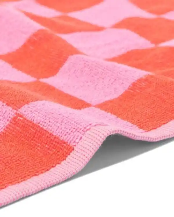 Bild 2 von Küchenhandtuch 50 x 50 cm Baumwolle rosa kariert