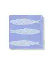 Bild 2 von Geschirrtuch 65 x 65 cm Baumwolle Fische, Frischblau