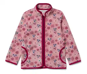 Kinder-Fleecejacke, geblümt