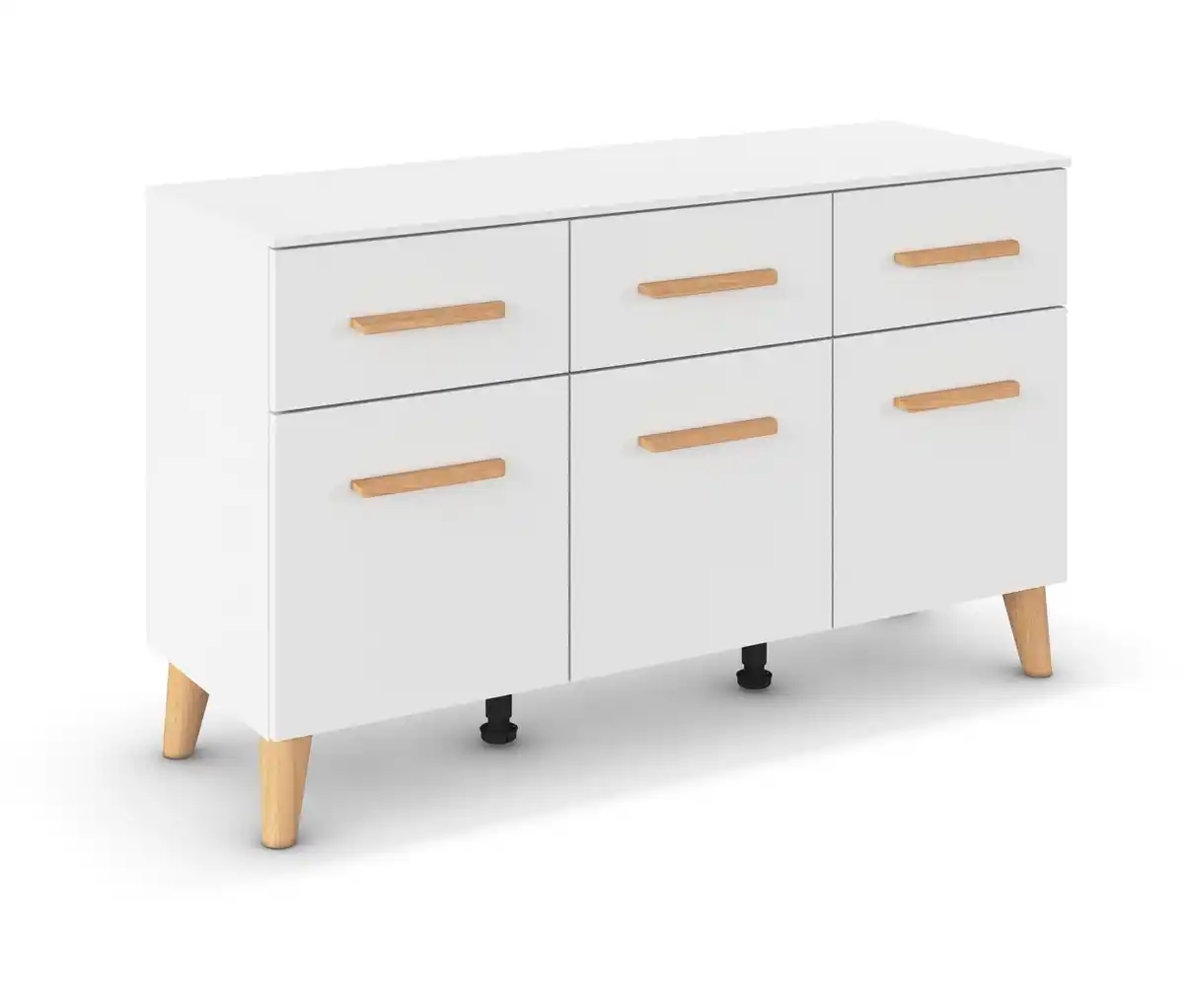 Bild 1 von rauch Kommode »Skandi«, mit 3 Schubladen und Türen, weiß