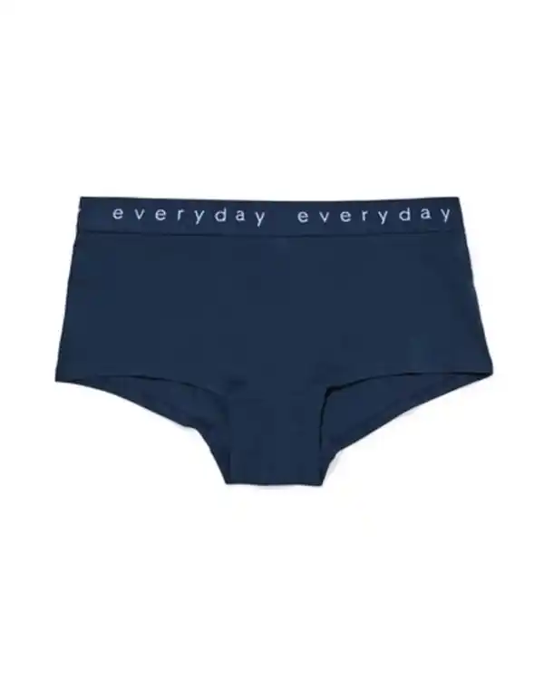 Bild 3 von Damen-Boxershorts mit „everyday“ auf dem Bund dunkelblau