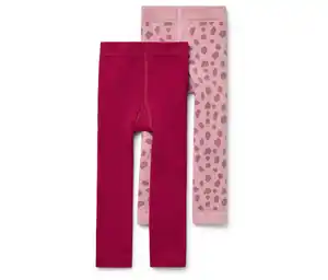 2 Kinder-Thermoleggings, Tupfen