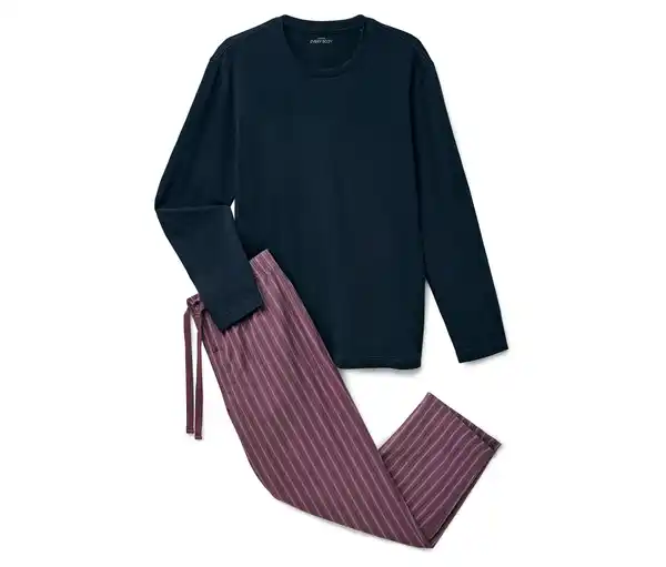 Bild 1 von Pyjama-Set mit gewebter Hose