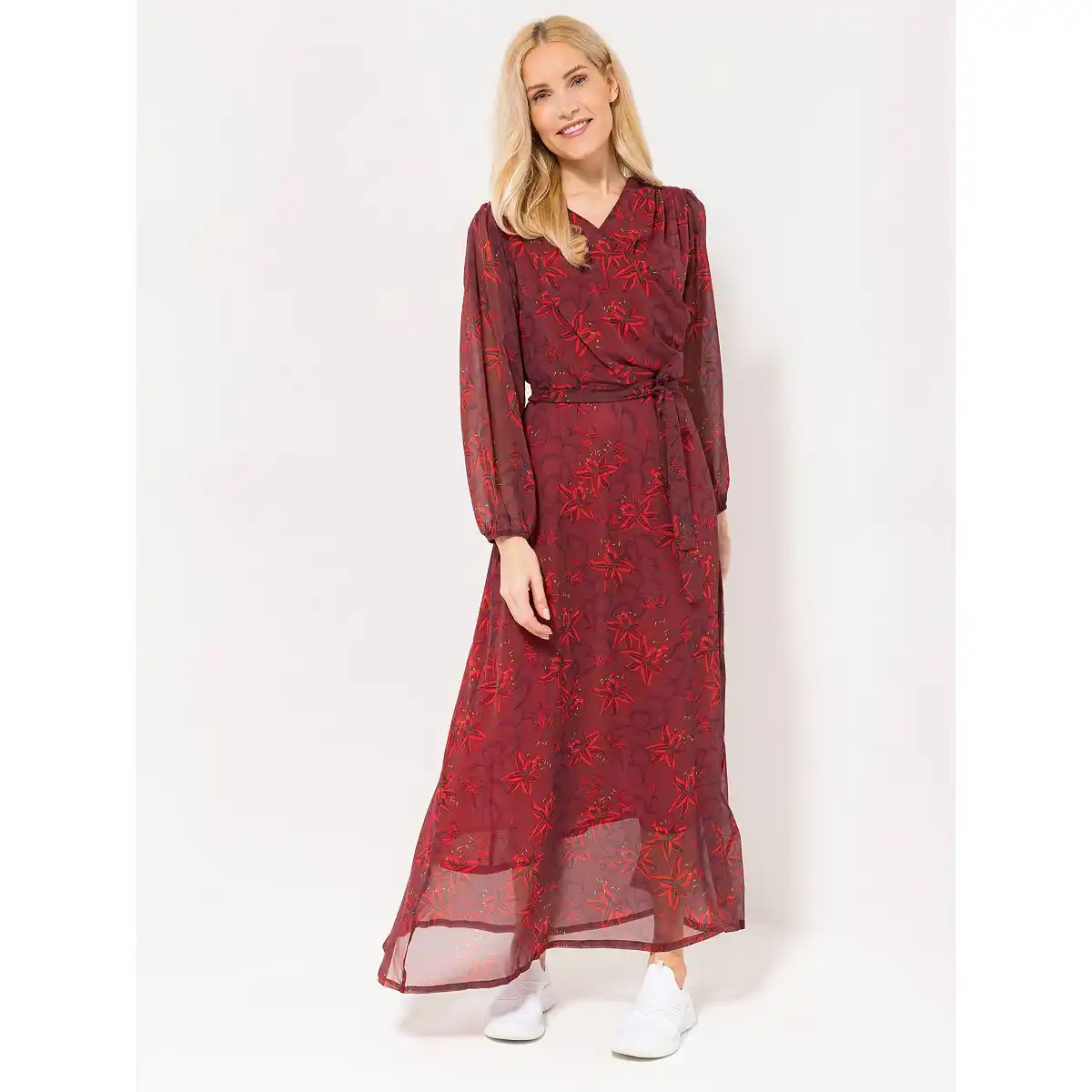 Bild 1 von SOULS BY EYWASOULS® Maxi-Kleid, Bindeband V-Ausschnitt figurumspielend