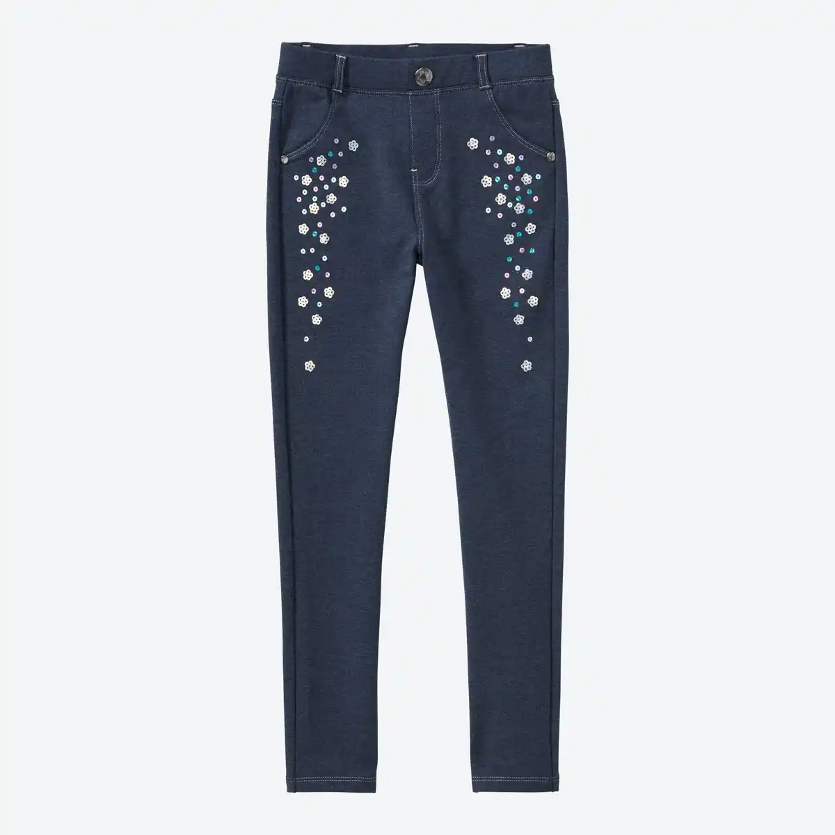 Bild 1 von Kinder-Mädchen-Leggings in Jeans-Optik